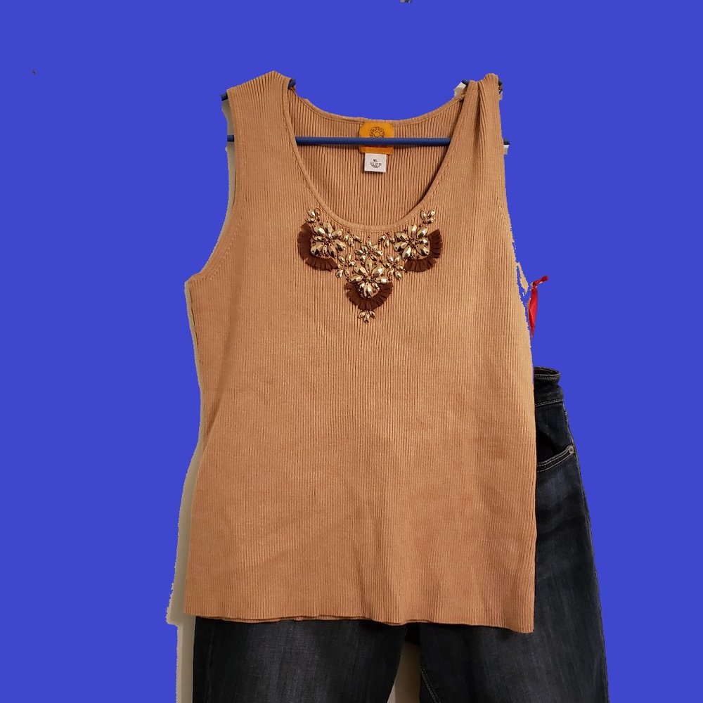 Free w/ Bundle New Ruby Rd Sweater Tank -XL